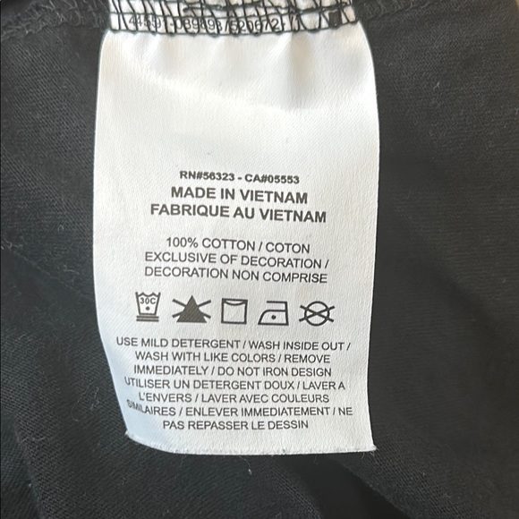 Kids XL Nike Black T-Shirt with White stars W/ Embroidered swoosh - Picture 5 of 5